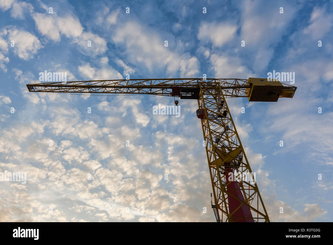 UK, Northern Ireland, Belfast Docklands, Harlan and Wolff Shipyard Crane, one time builders of the Titanic Stock Photo
