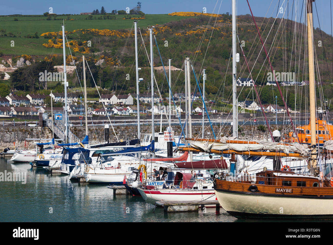 UK, Northern Ireland, County Antrim, Glenarm, harbor Stock Photo Alamy