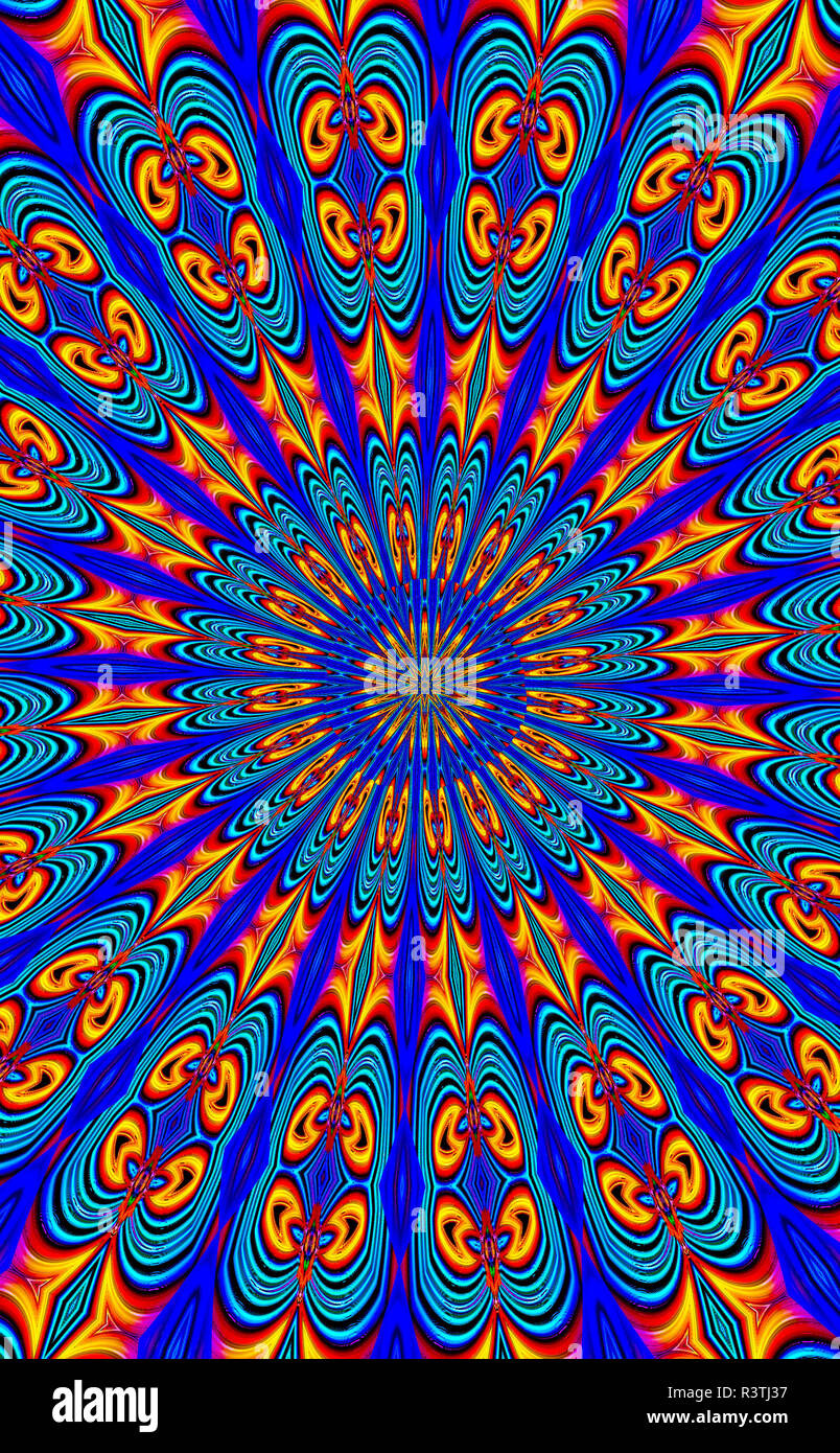Kaleidoscope psychedelic hi-res stock photography and images - Alamy