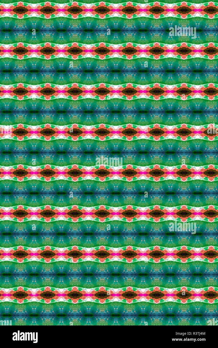 A Southwestern themed repeating abstract pattern. Stock Photo