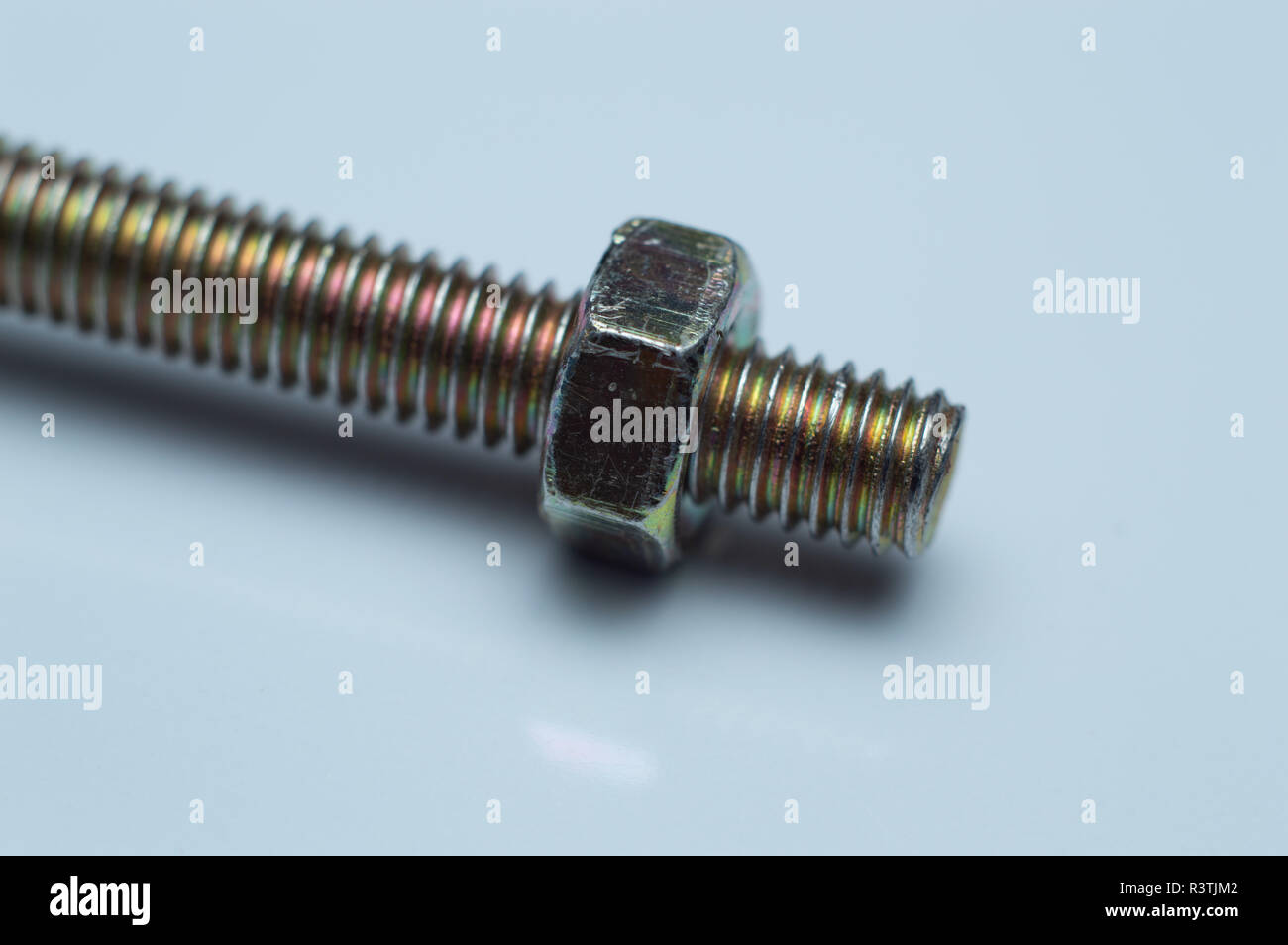 install nut on bolt Stock Photo Alamy