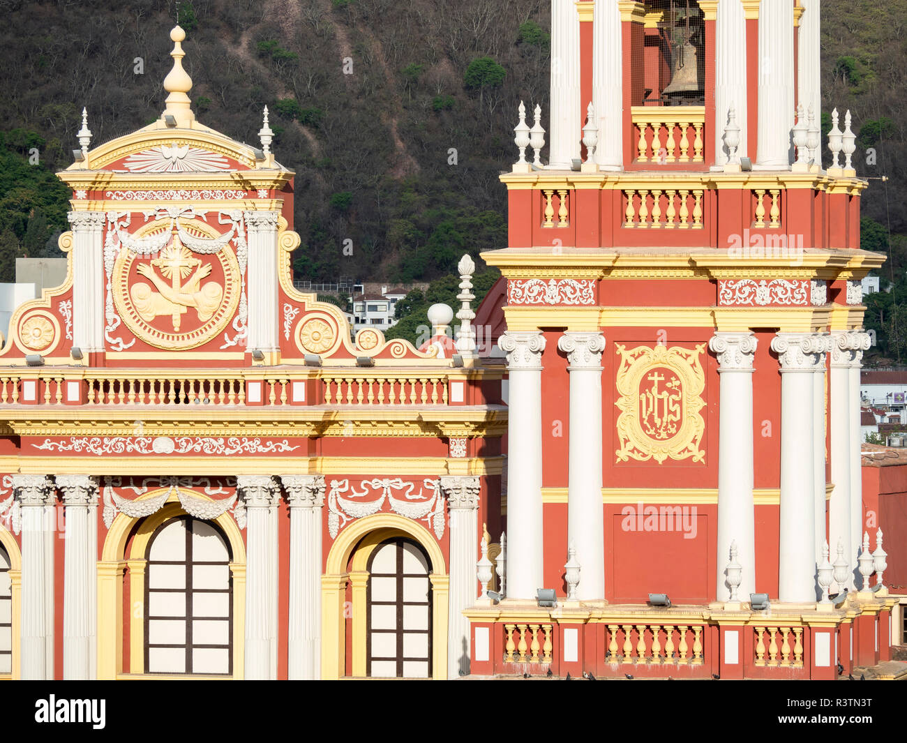 Church San Francisco. Town of Salta, located in the foothills of the Andes. Argentina, South America. Stock Photo