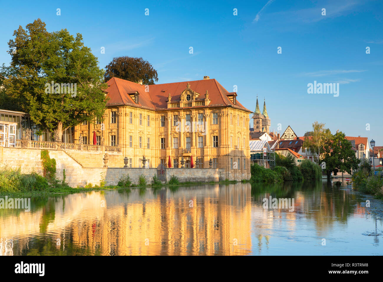 Wasserschloss Concordia (Concordia Villa), Bamberg (UNESCO World Heritage Site), Bavaria, Germany Stock Photo