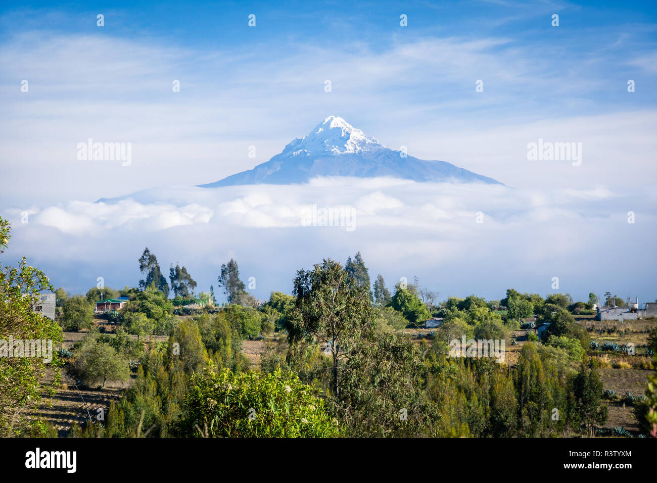 Cotopaxi Volcano in Quito, Ecuador Stock Photo