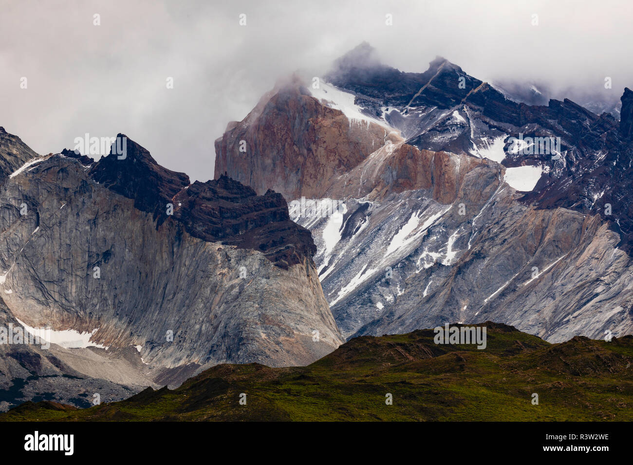 Patagonia South America >> Mountains And Mist Torres Del Paine National Park Chile Patagonia South America >> Mountains And Mist Torres Del Paine National Park Chile