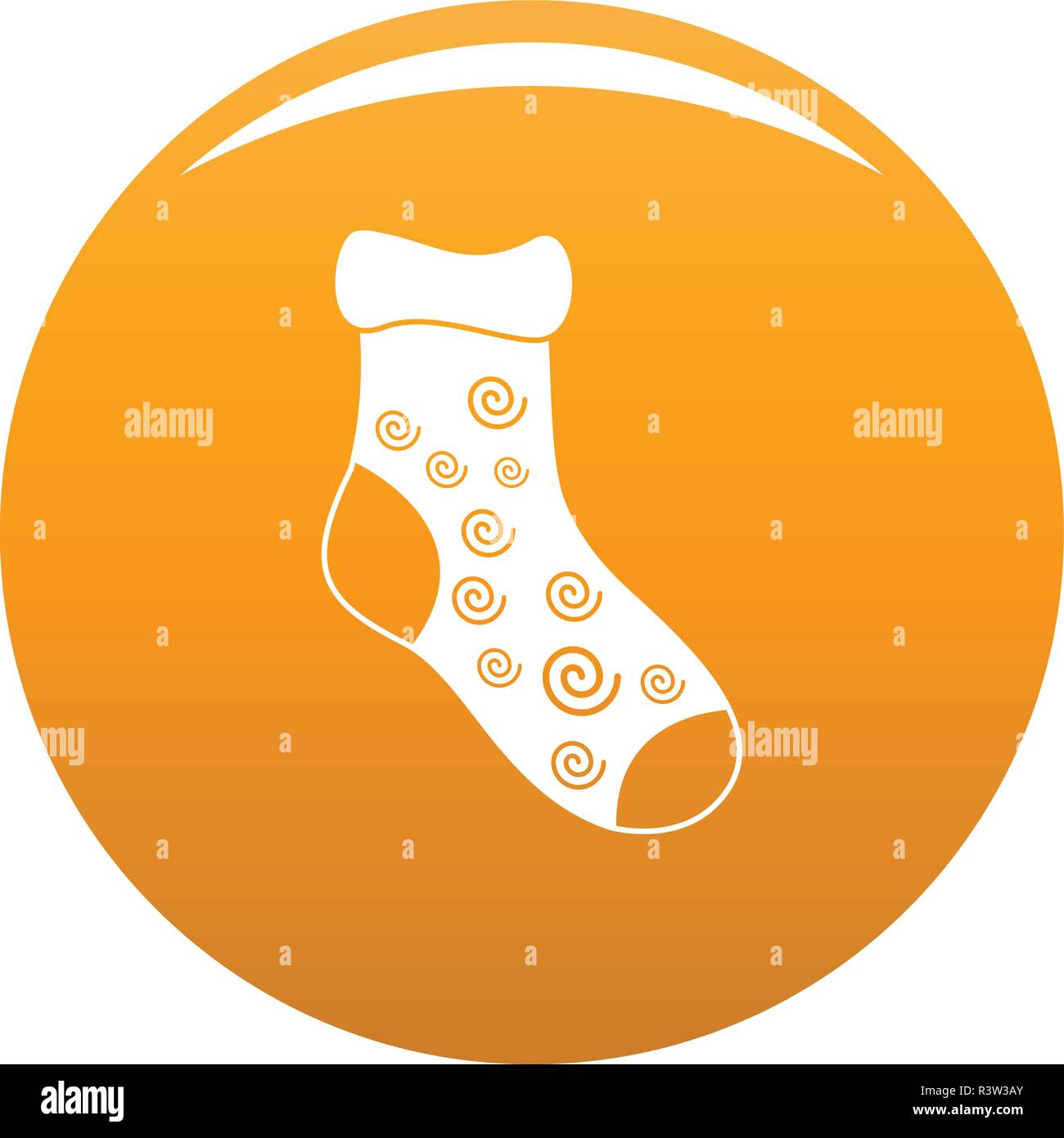 One sock icon. Simple illustration of one sock vector icon for any ...