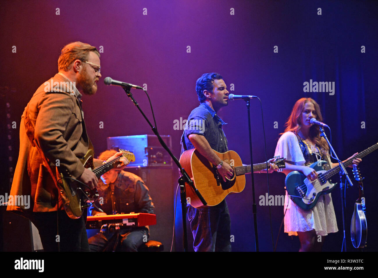 The Lone Bellow band playing at Mareel in the Shetland Isles Scotland
