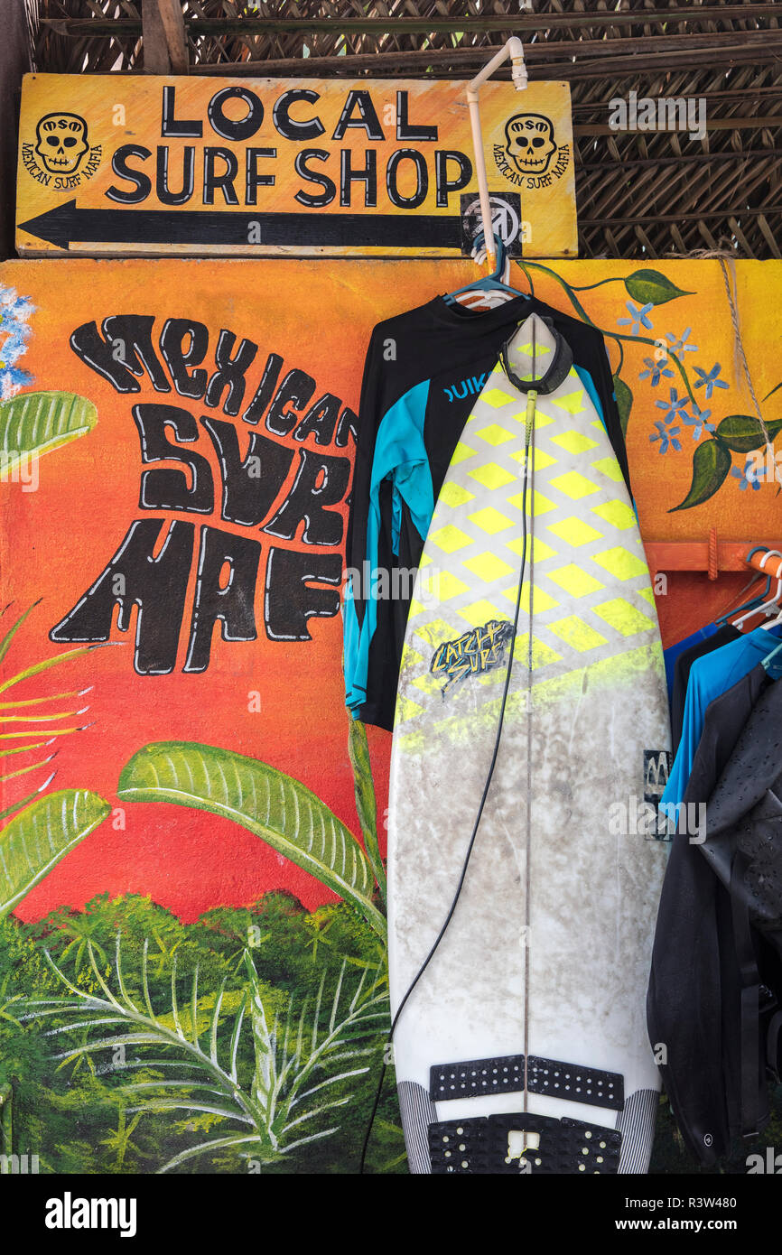Local surf shop in Sayulita, Mexico Stock Photo Alamy