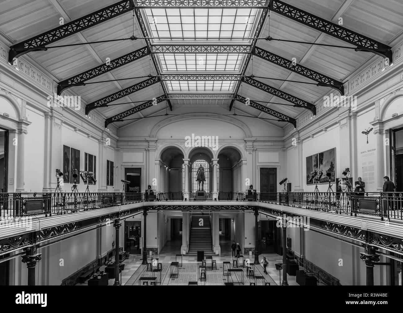 Main entrance hall of the Royal Museum for Art and History in Brussel, Belgium Stock Photo