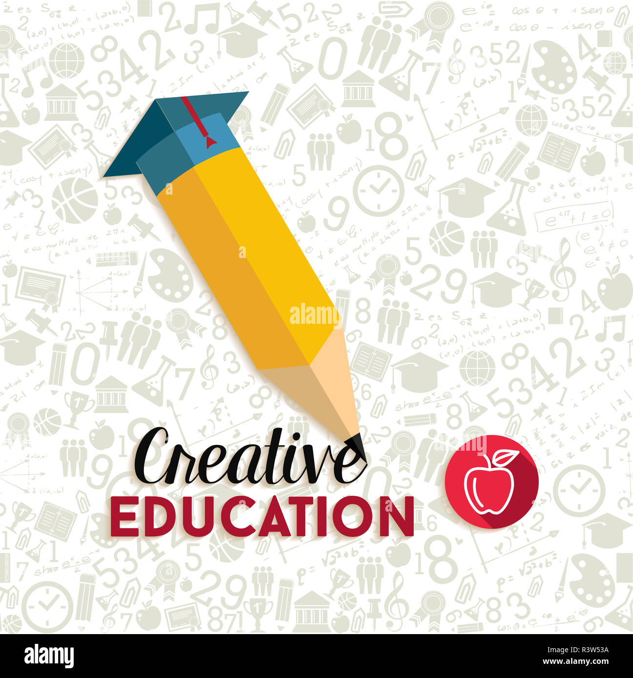 Creative education concept illustration Stock Photo - Alamy