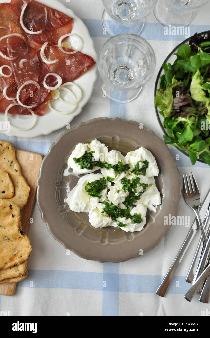 Italian table setting Stock Photo - Alamy