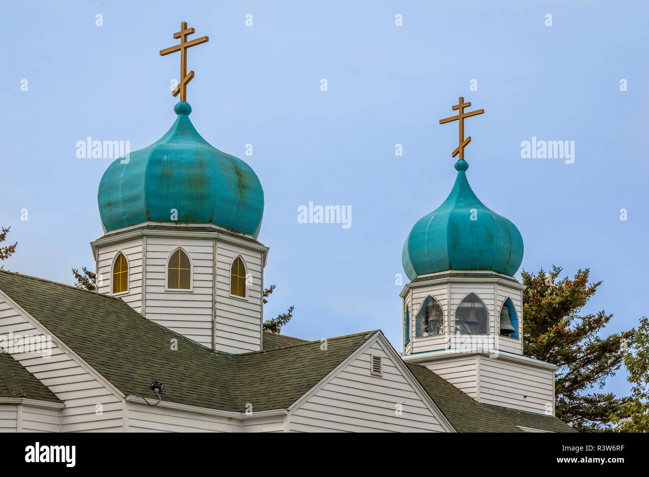 USA, Alaska, Kodiak. Holy Resurrection Russian Orthodox Cathedral