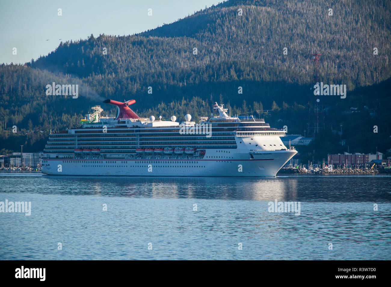USA, Alaska, Ketchikan. Cruise ship at the dock Stock Photo Alamy