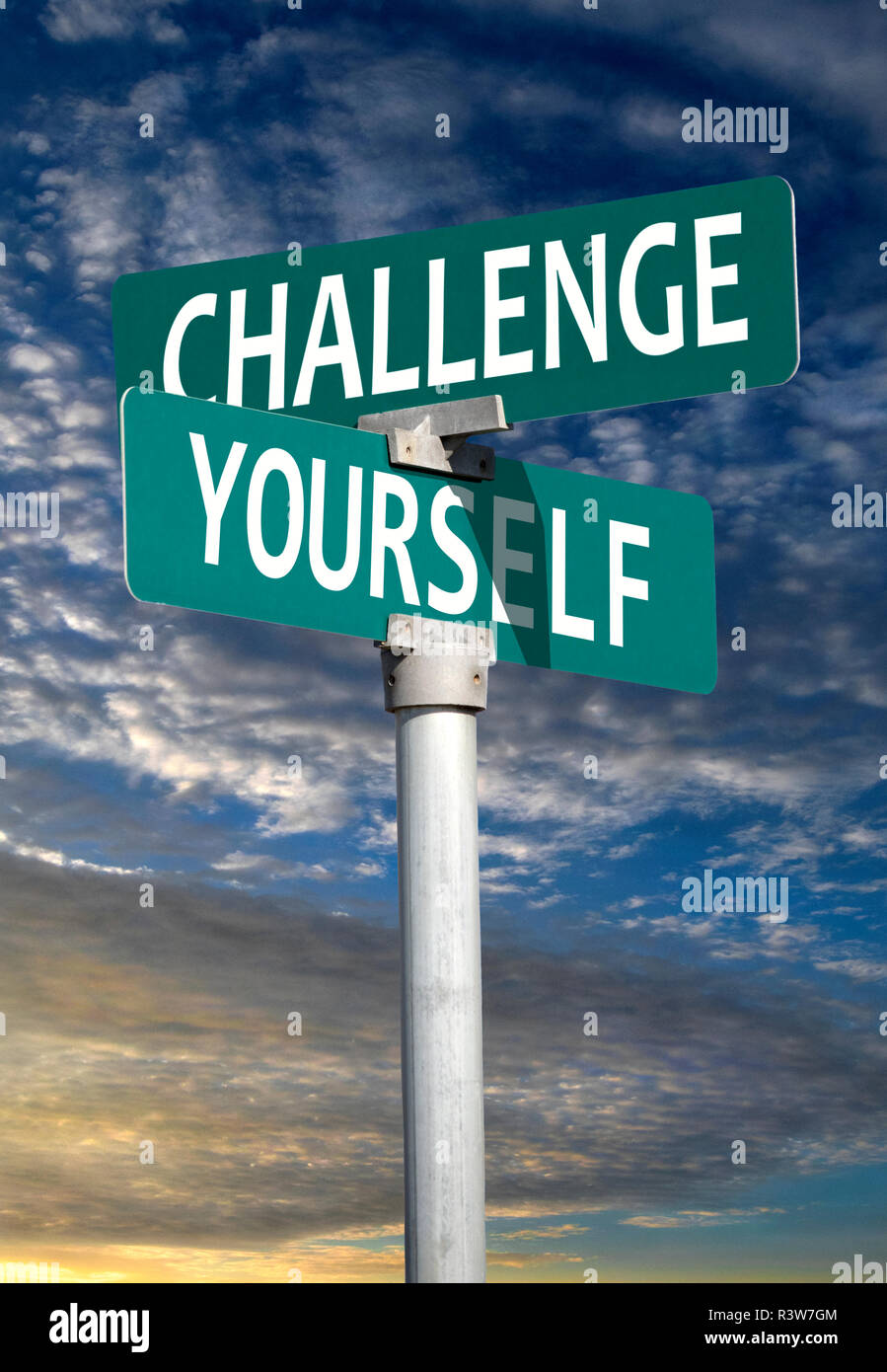 Challenge yourself Stock Photo