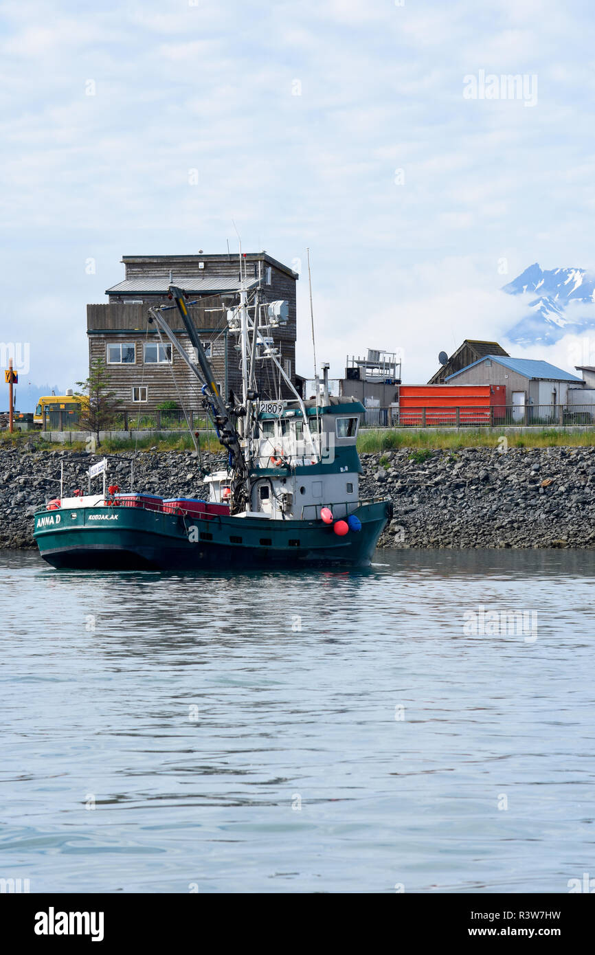 USA, Alaska, Homer boat harbor Stock Photo Alamy