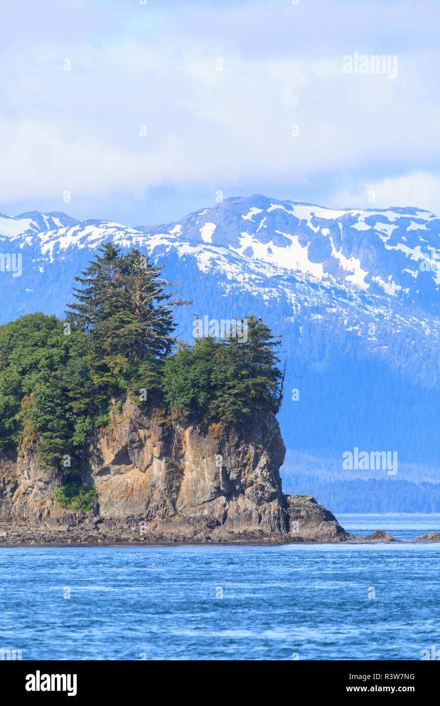 Point Adolphus, Inside Passage, Icy Strait, Southeast Alaska, USA Stock Photo
