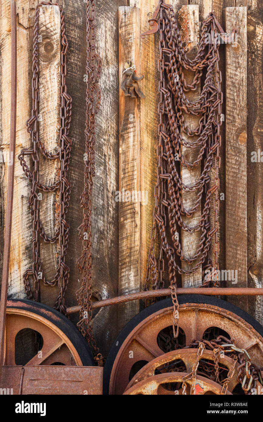 Junkyard, Gold King Mine Museum and Ghost Town, Prescott National Forest, Jerome, Arizona Stock Photo