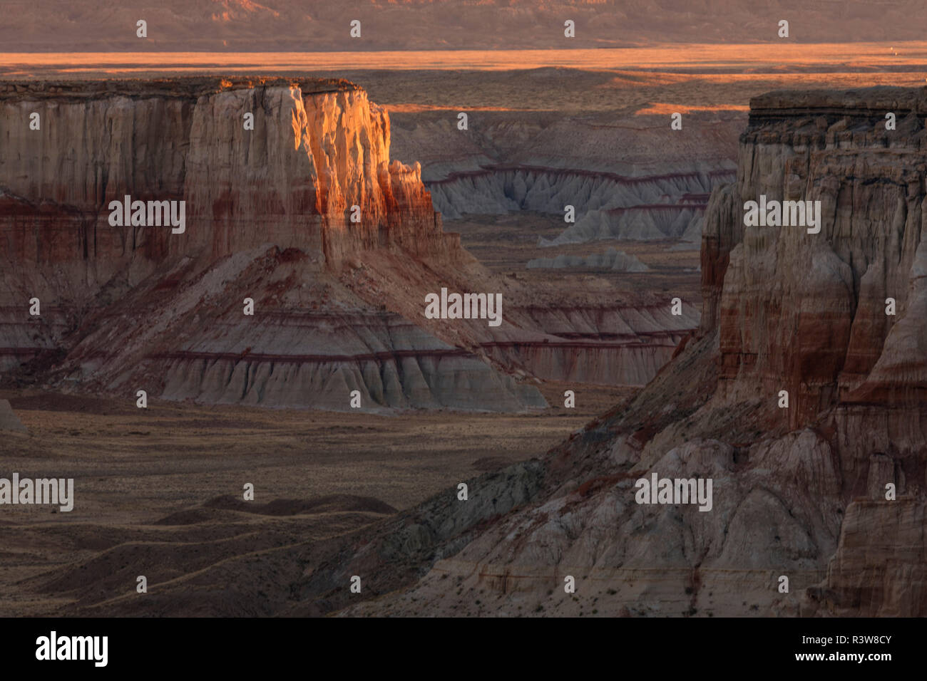 Unique colorful formations of Coal Mine Canyon, Arizona Stock Photo