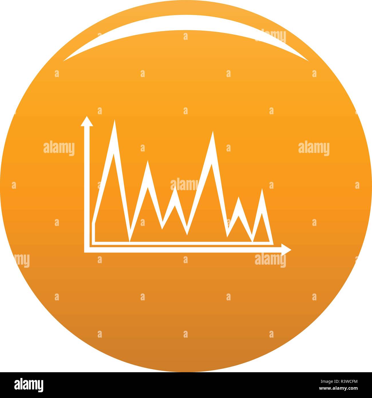 Finance graph icon. Simple illustration of graph vector icon for any ...