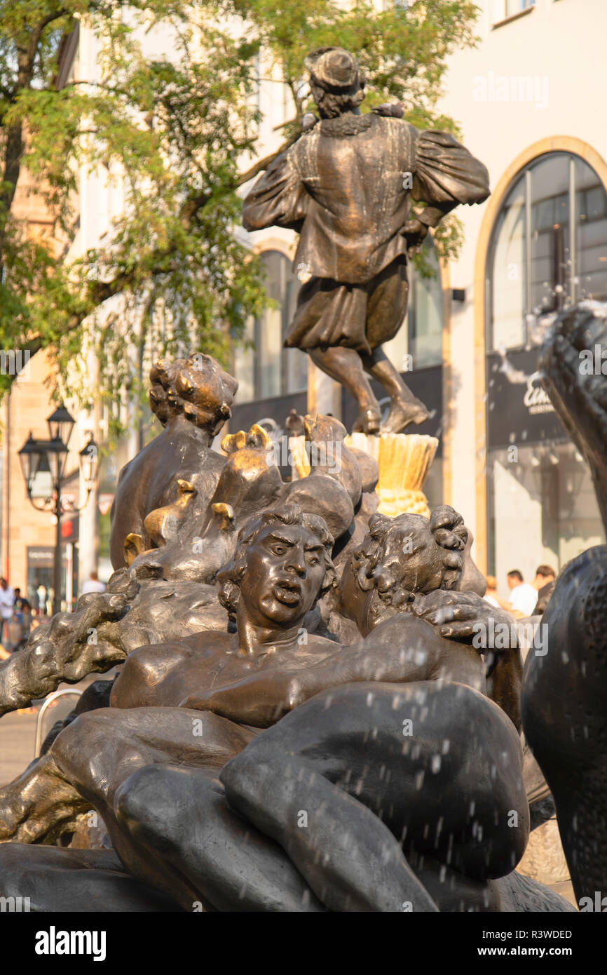 Ehekarussell fountain, Nuremberg, Bavaria, Germany Stock Photo Alamy