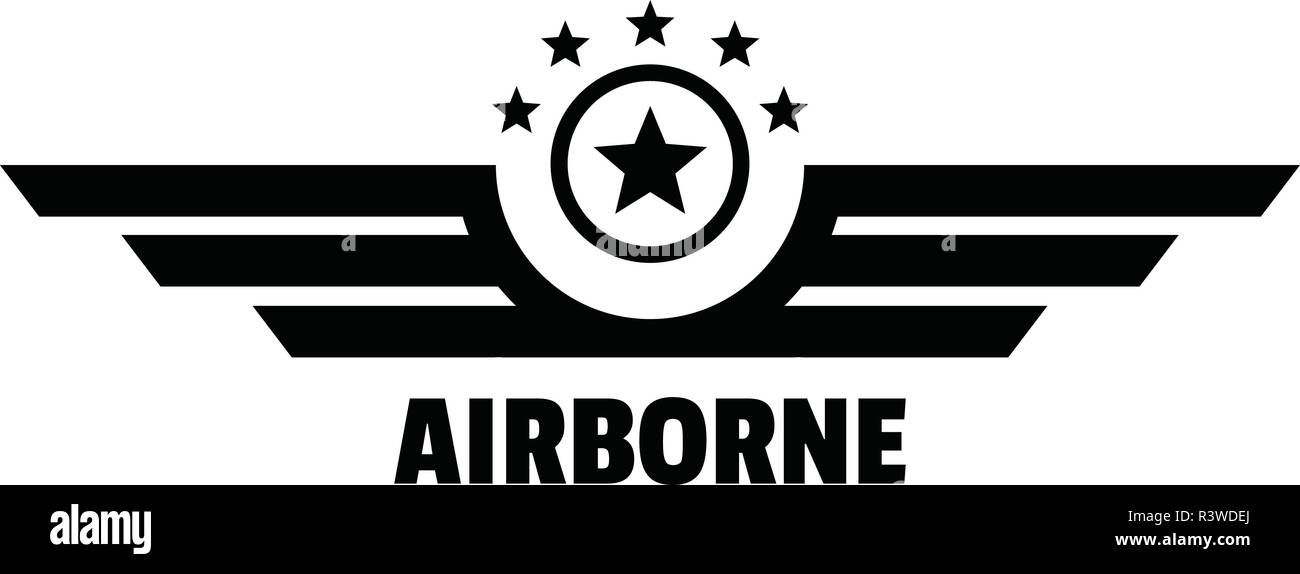 Airborne logo. Simple illustration of airborne vector logo for web ...