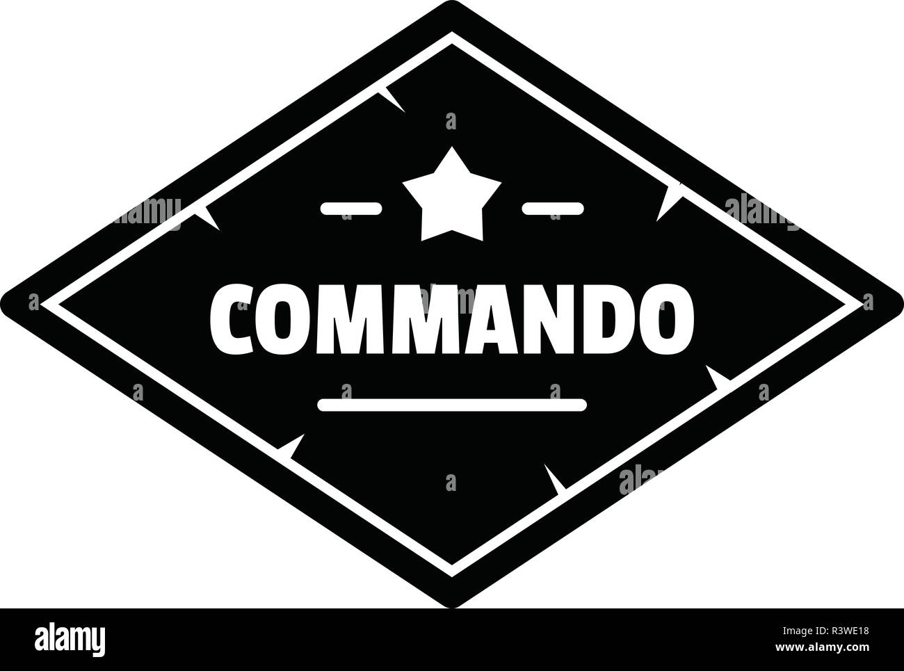 Commando troop logo. Simple illustration of commando troop vector logo ...