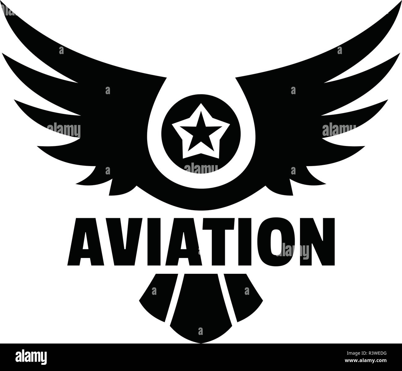 Aviation logo. Simple illustration of aviation vector logo for web