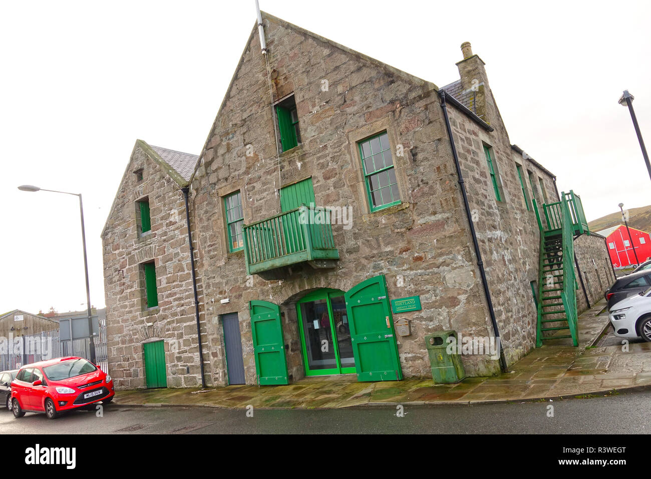 The offices of Shetland Amenity Trust in Lerwick Shetland Isles Scotland Stock Photo
