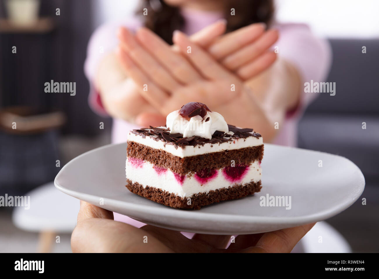 Woman Offered Food High Resolution Stock Photography And Images Alamy