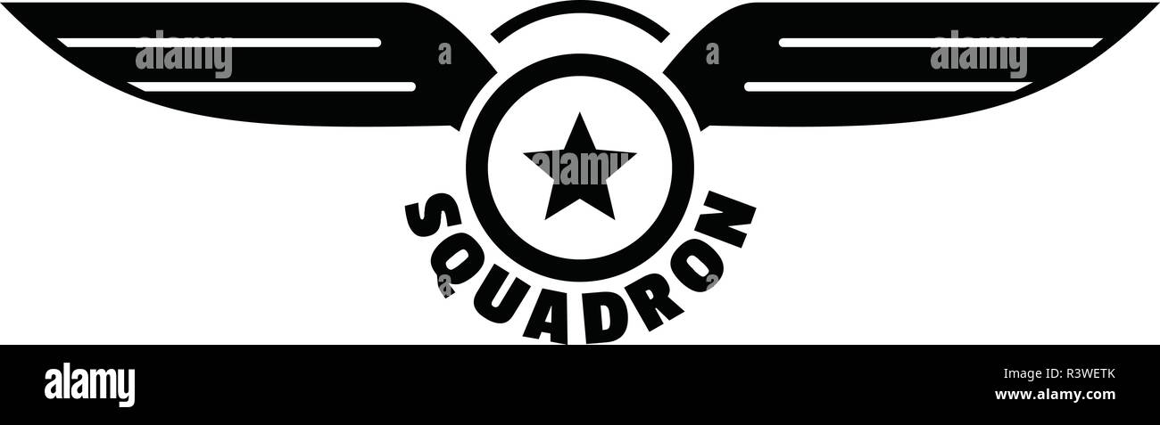 Avia squadron logo. Simple illustration of avia squadron vector logo for web design isolated on white background Stock Vector