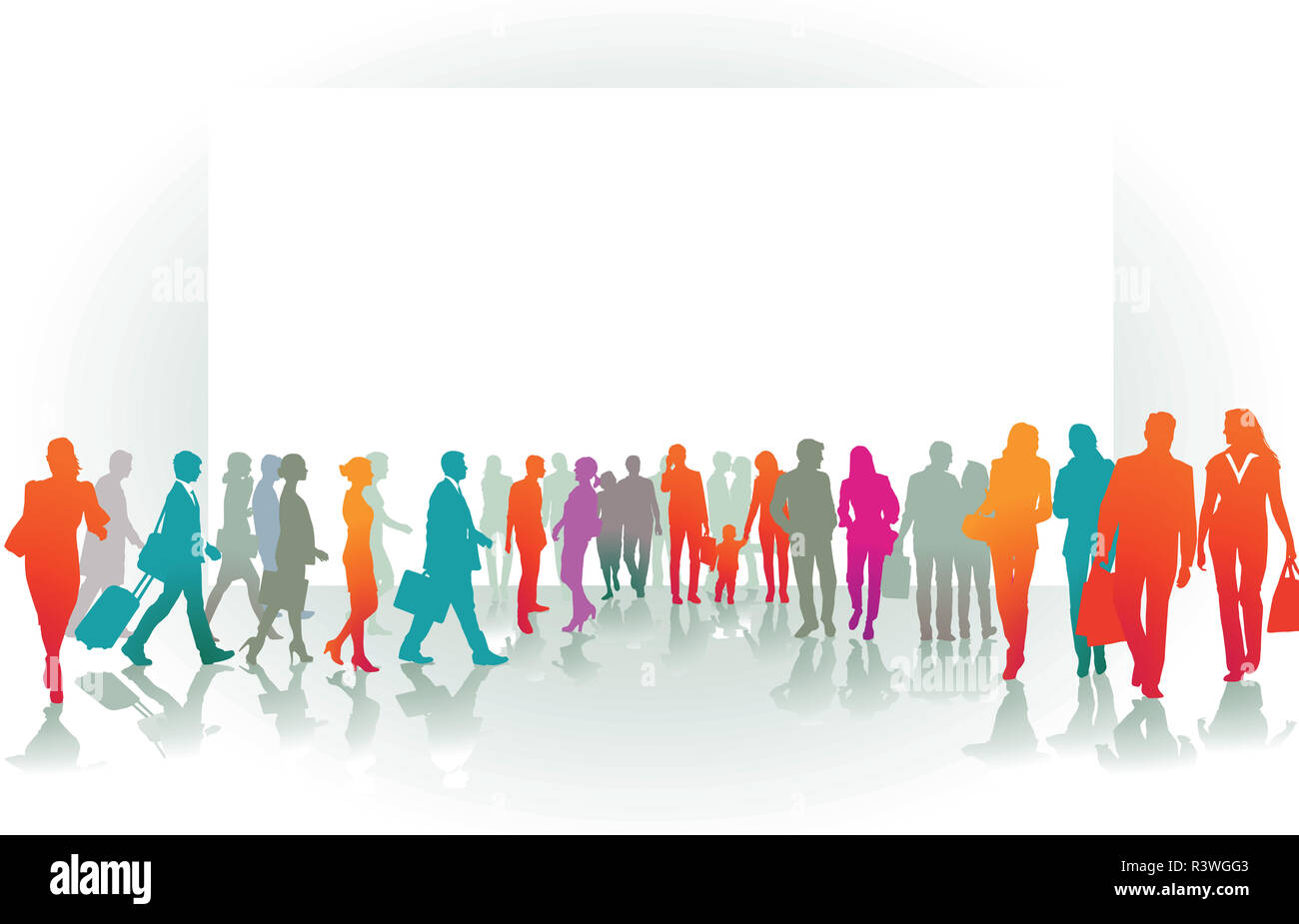 Crowd crowds throng Cut Out Stock Images & Pictures - Alamy