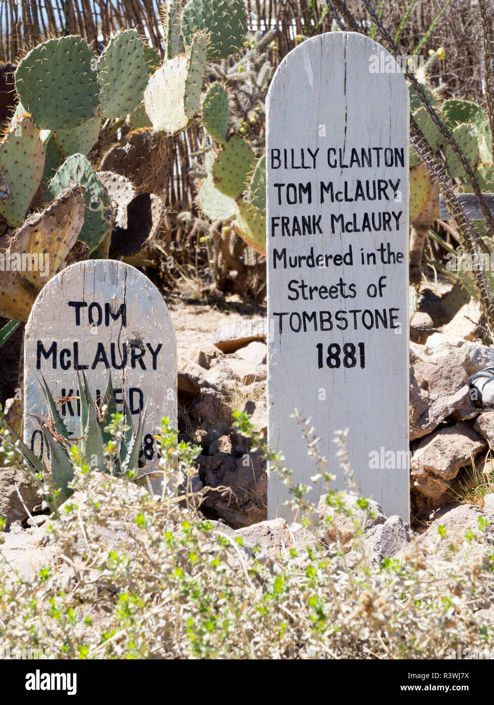 Arizona, Tombstone, Boothill Graveyard Stock Photo Alamy