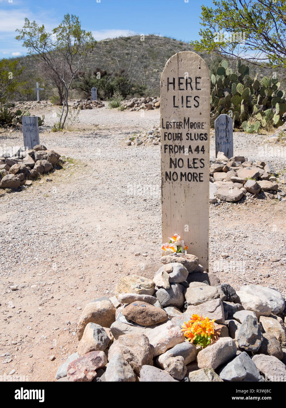 Arizona, Tombstone, Boothill Graveyard Stock Photo