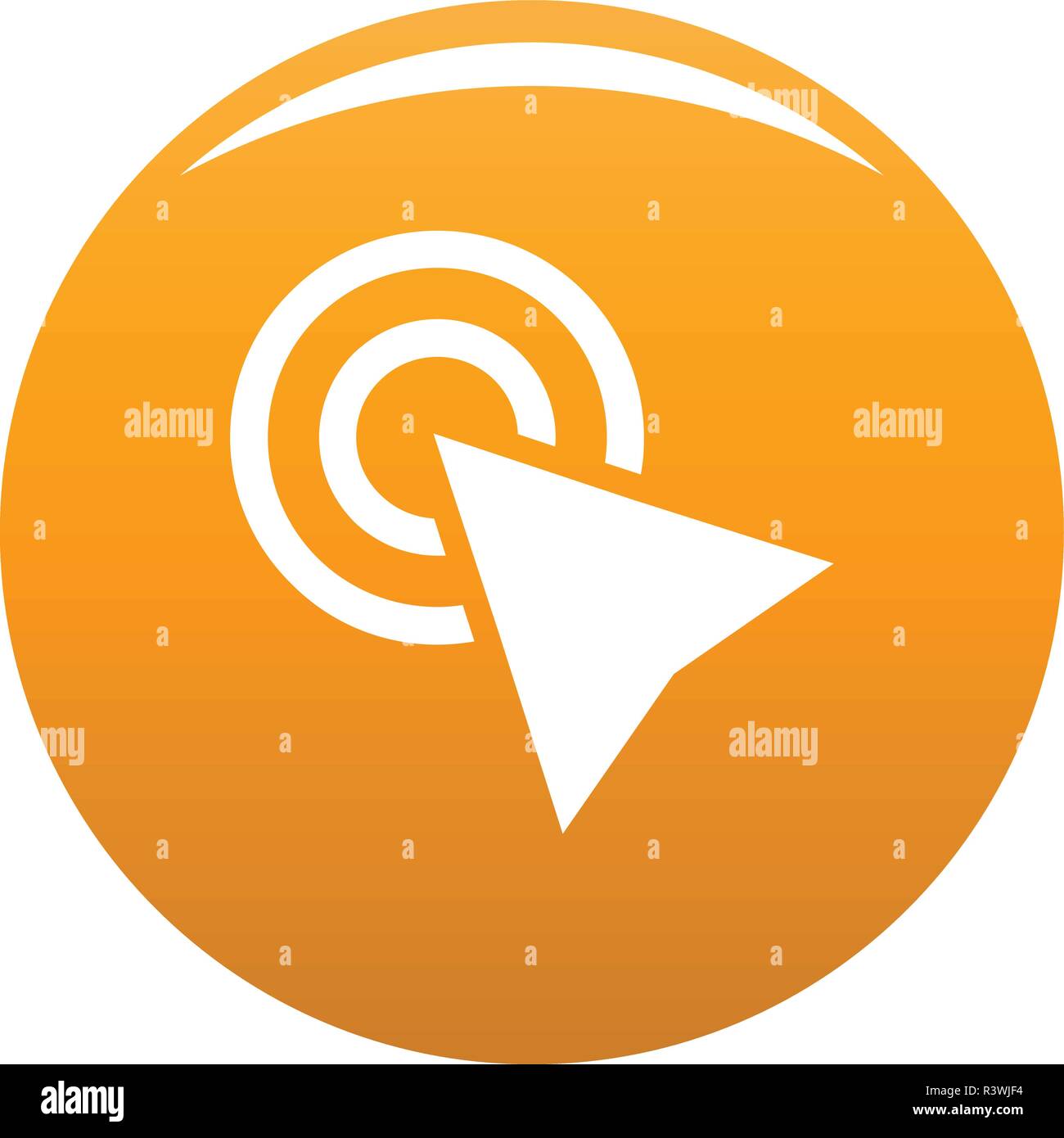 Cursor click element icon. Simple illustration of cursor click element ...