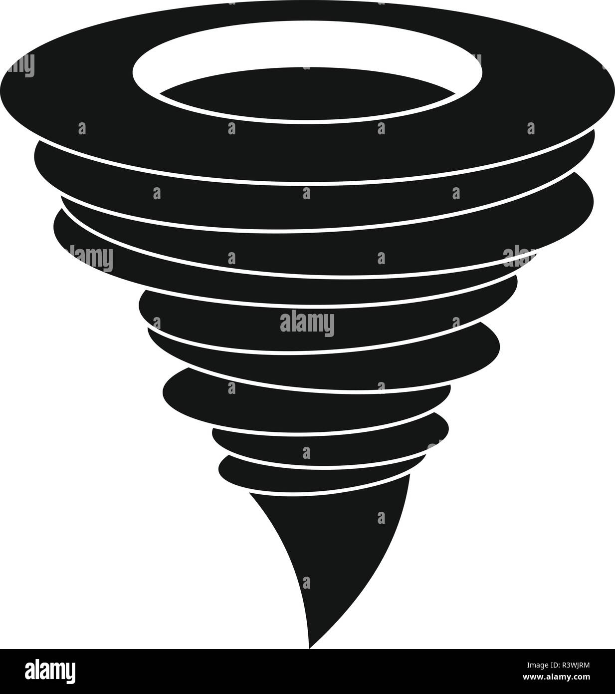 Storm hurricane icon. Simple illustration of storm hurricane vector ...