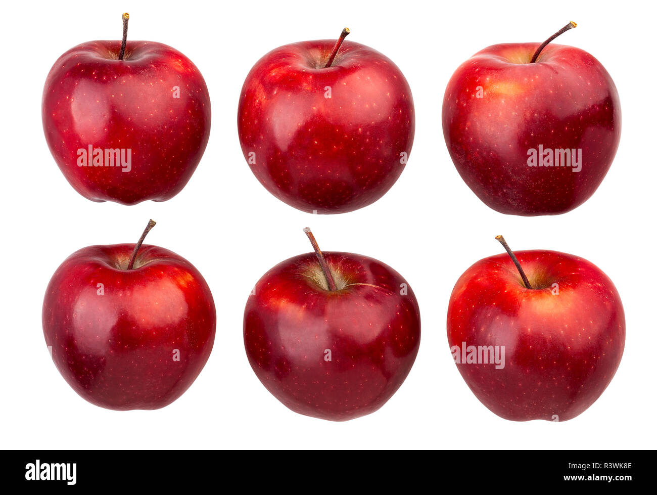 red delicious apple path isolated Stock Photo Alamy
