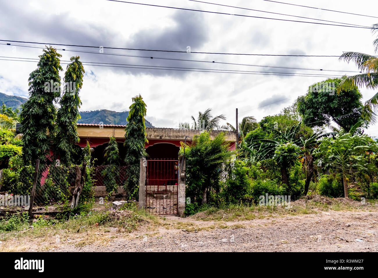 house in Guatemalan mountains Stock Photo Alamy