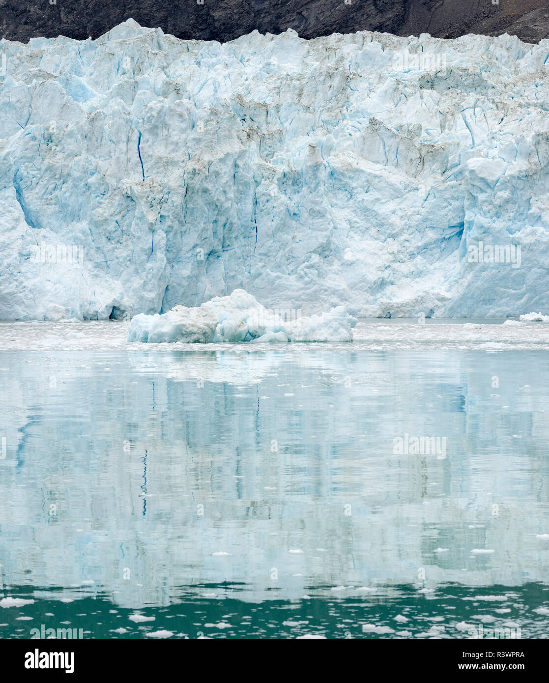 Glacier Eqip (Eqip Sermia) in western Greenland, Denmark Stock Photo