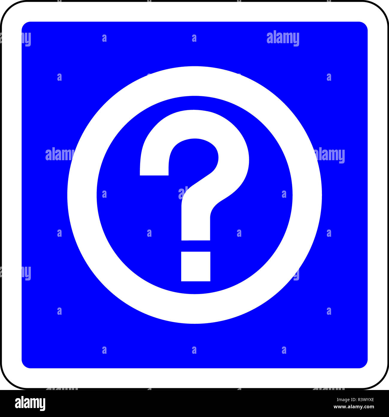 Information available blue sign Stock Photo - Alamy