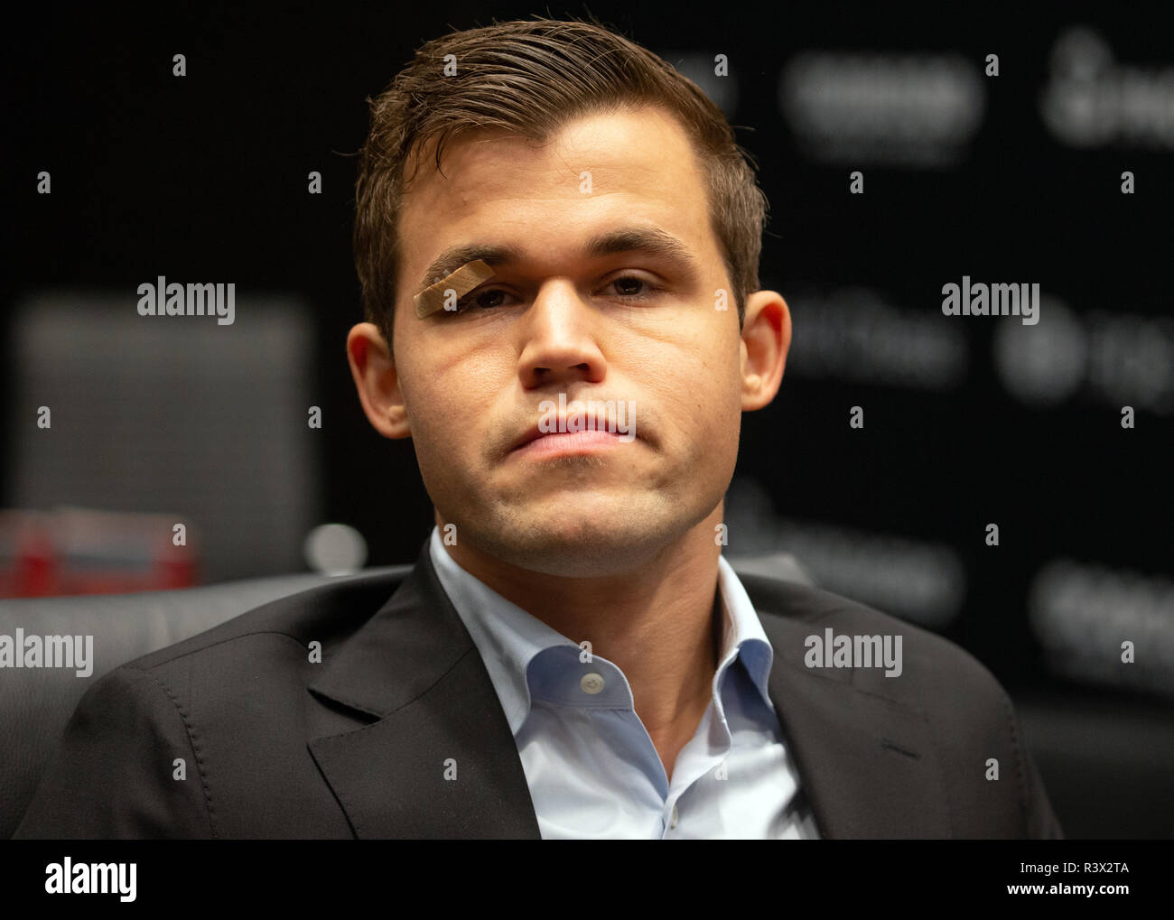 Magnus Carlsen, Norwegian chess Grandmaster current World Champion and number one, at the World Chess Championship in London Stock Photo Alamy