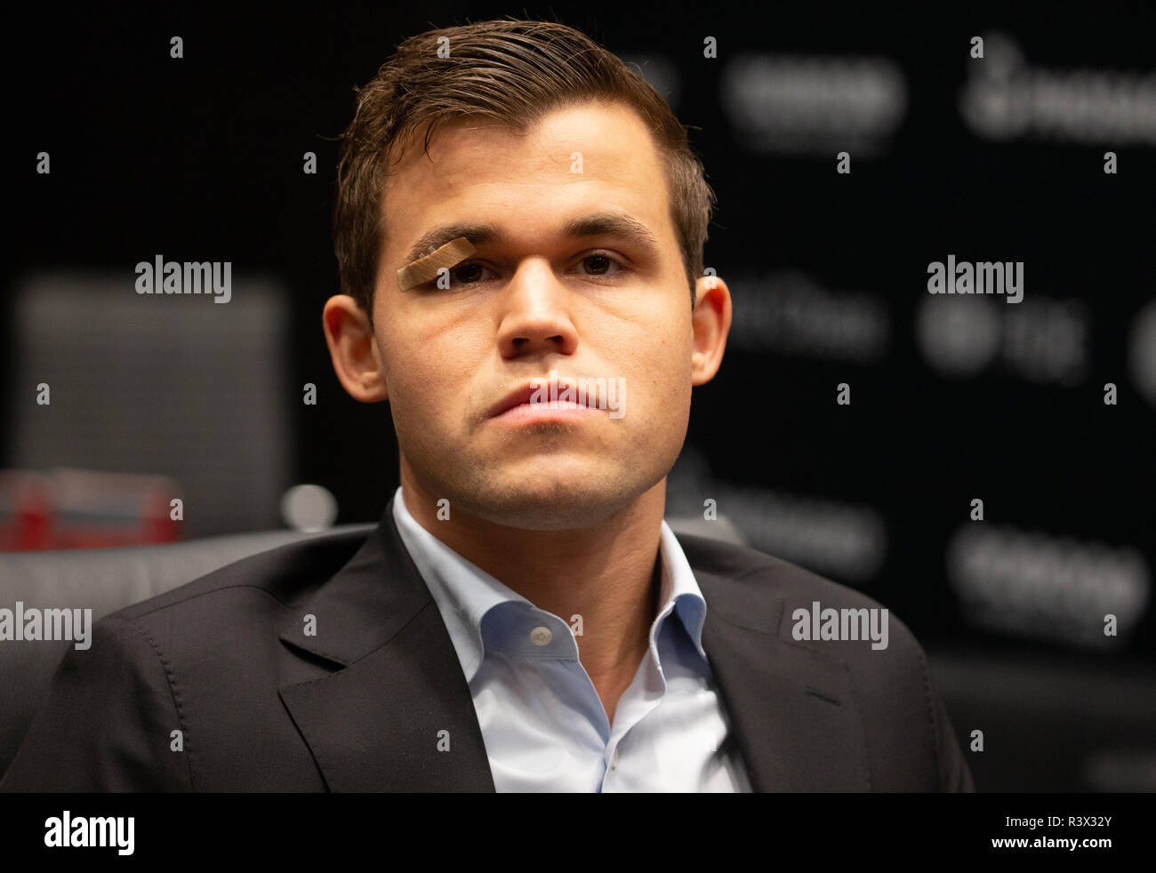 World Chess Championship in London 2018. Magnus Carlsen, World number One  from Norway, retained his title against Fabiano Caruana after a tie-break  Stock Photo - Alamy