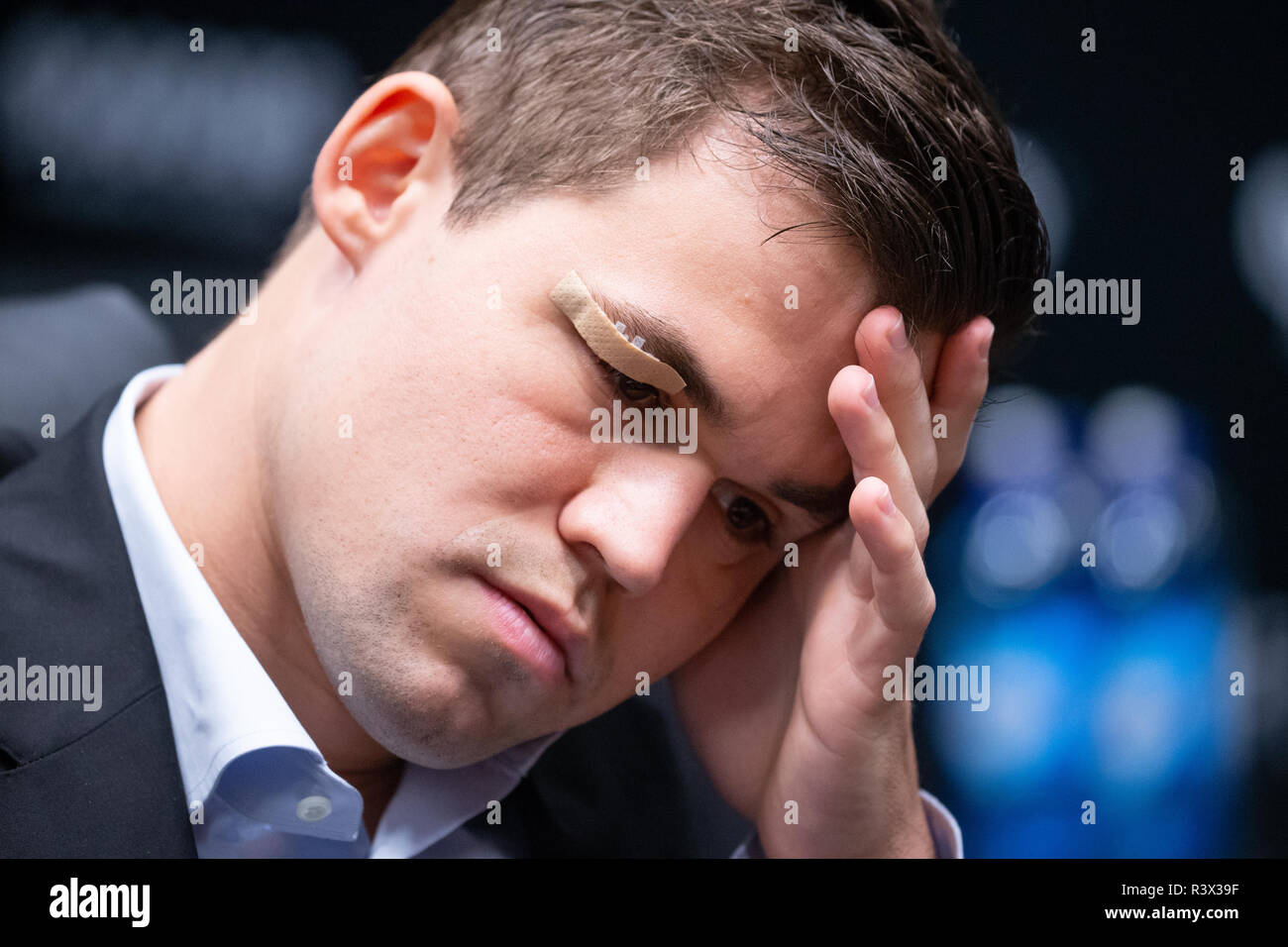 Magnus Carlsen, Norwegian chess Grandmaster and current World Champion and  number one, at the World Chess Championship in London Stock Photo - Alamy