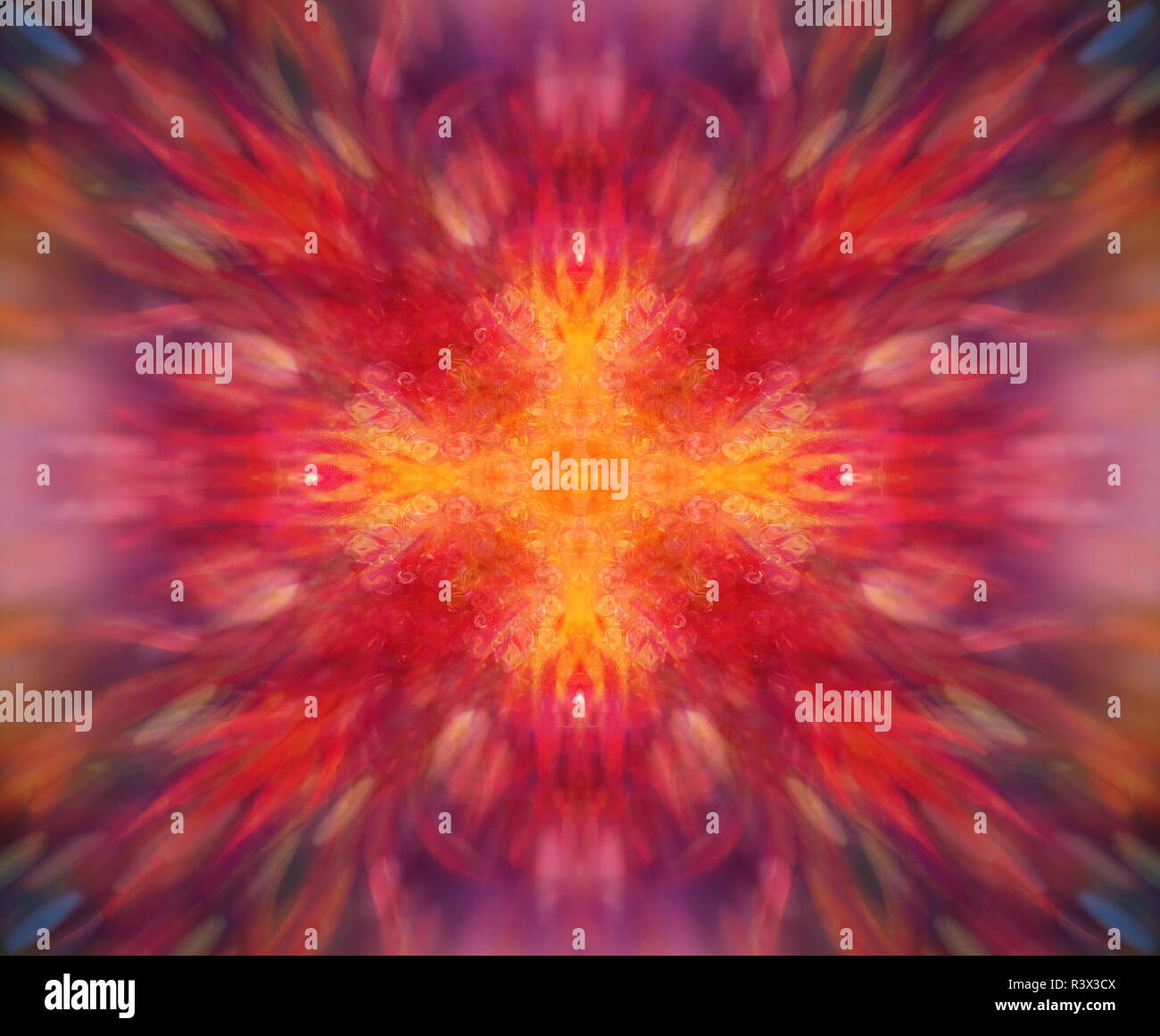 shamanic extatic vision theme with phoenic wings Stock Photo - Alamy
