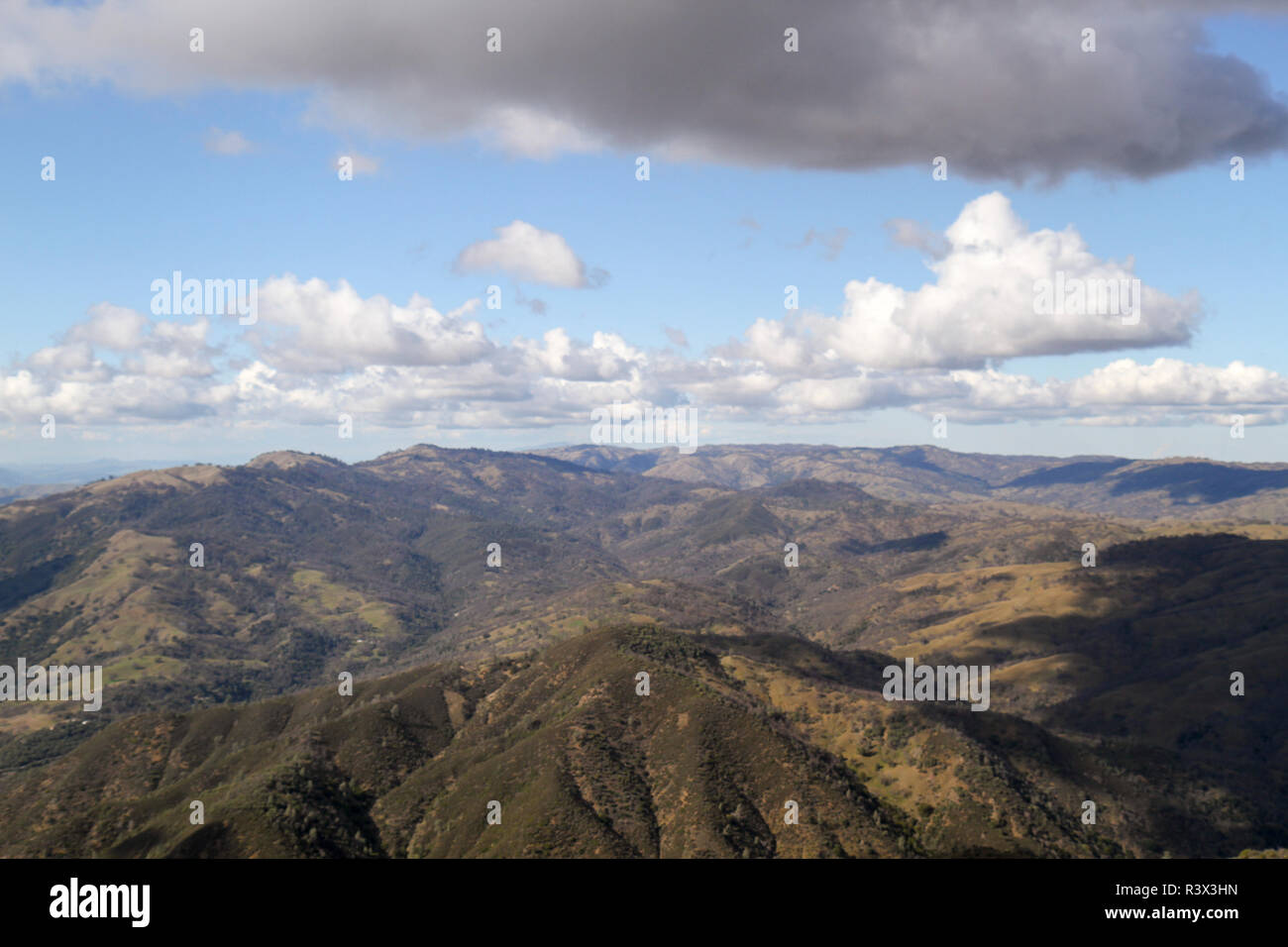 View near the summit of Mount Hamilton, Santa Clara County, California, USA Stock Photo