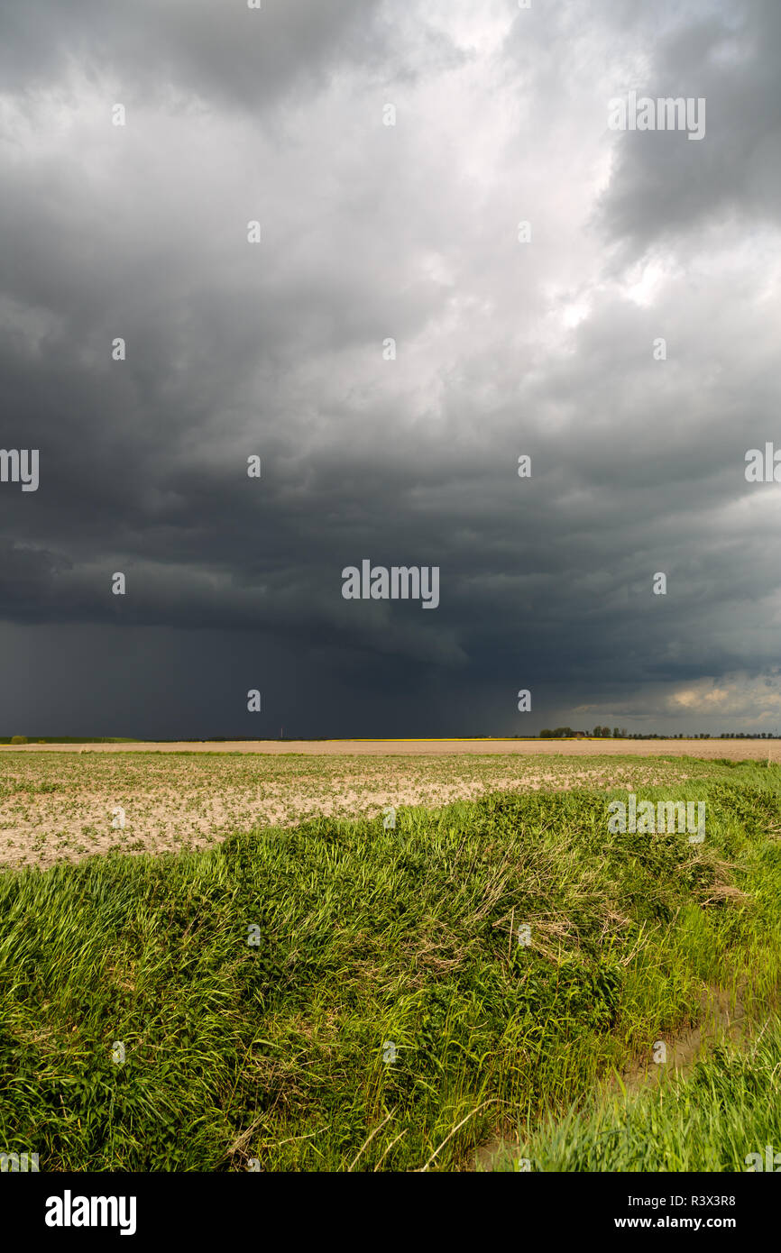 storm over ostfriesland Stock Photo