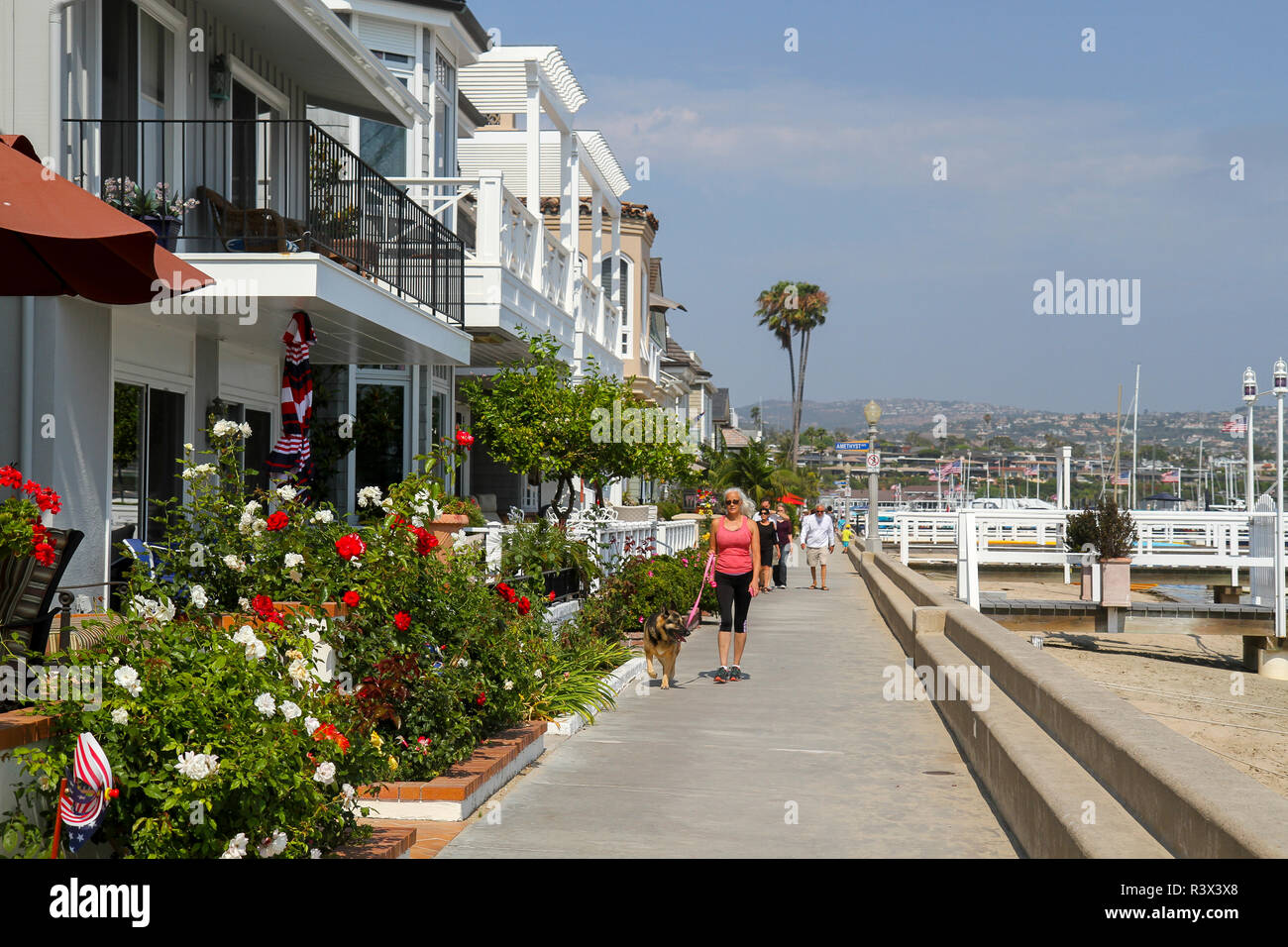 Balboa Island, Newport Beach, Orange County, California, Usa Stock
