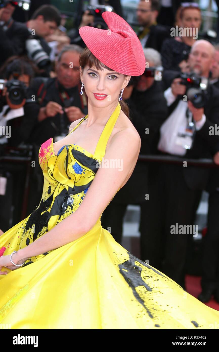CANNES, FRANCE – MAY 10, 2018: Frederique Bel on the red carpet for the