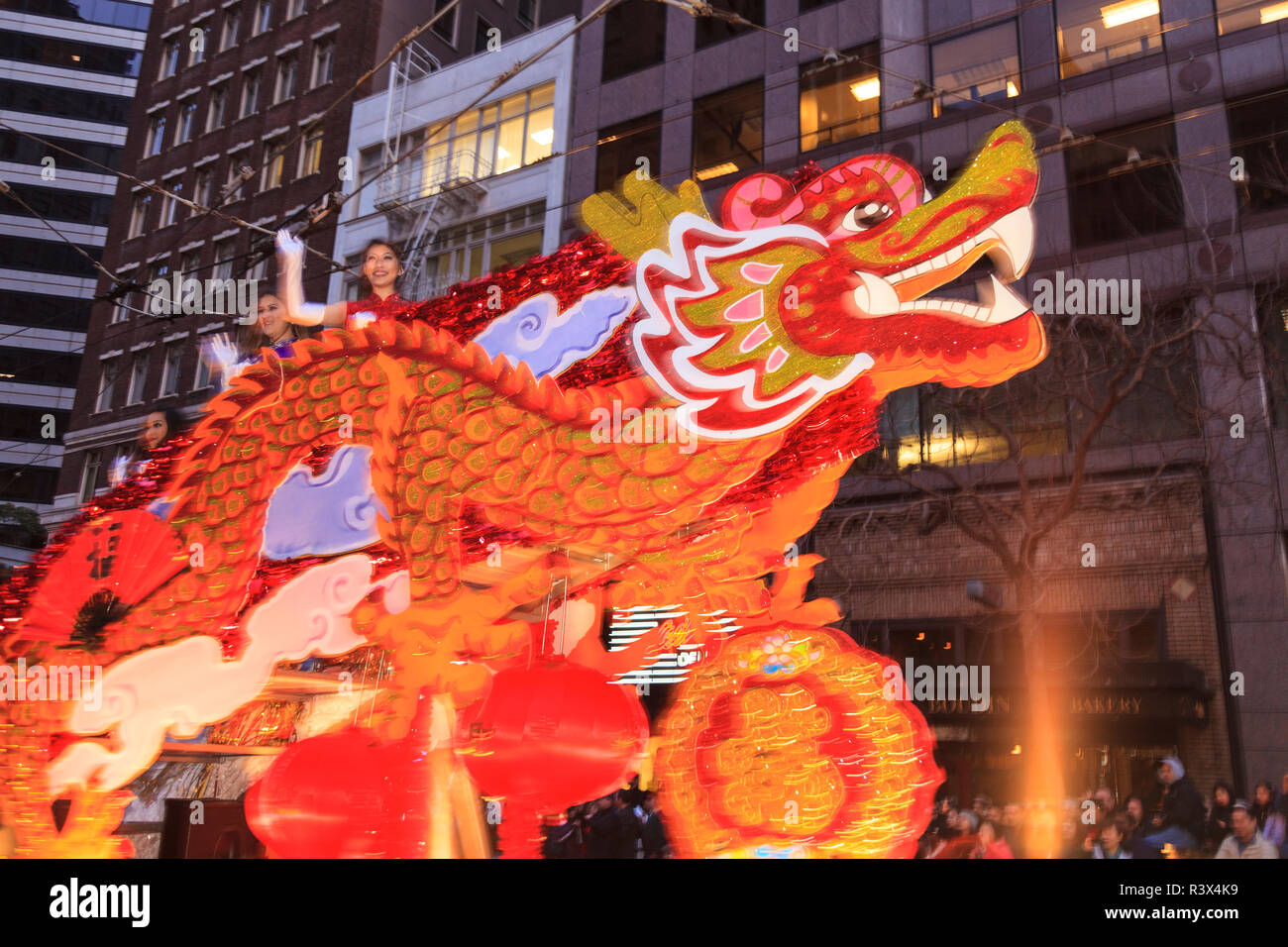 Chinese New Years Parade, one of the largest in world, Chinatown, San