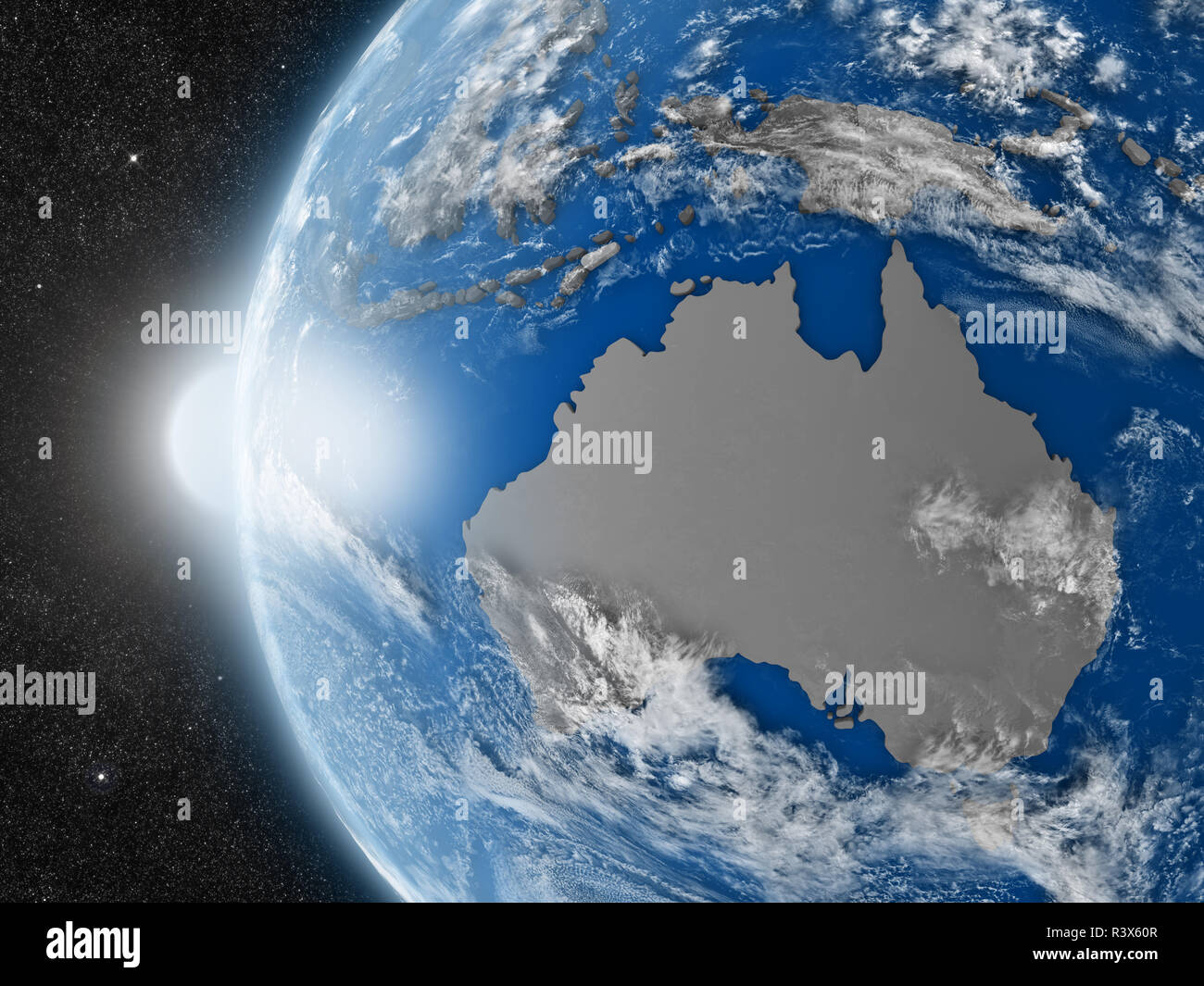 Australian continent from space Stock Photo - Alamy