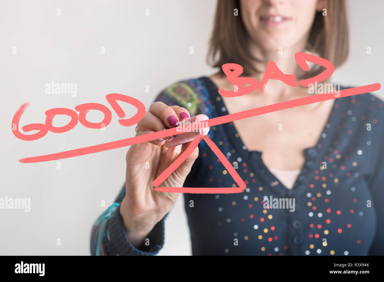 Good Vs Bad High Resolution Stock Photography and Images - Alamy